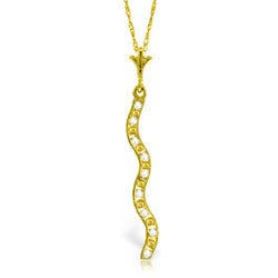 0.05 Carat 14K Gold Winding Road Diamond Necklace
