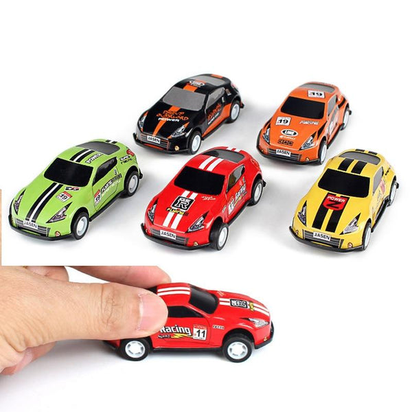 (Set Of 6) Mini Pull Back Car Toy Mold Alloy Cars Vehicles Cartoon Racing Children Pocket Toys Hot Model Nursery Gift Toys 2019