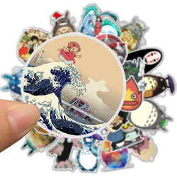 10/30/50pcs Waterproof Cartoon Totoro Spirited Away Girl Stickers Skateboard Suitcase Guitar Children Graffiti Sticker Kids Toy