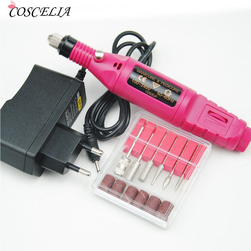 1 Set Professional Electric Nail Drill Machine Kit Manicure Machine Nail Art Pen Pedicure Nail File Nail Art Tools Kit