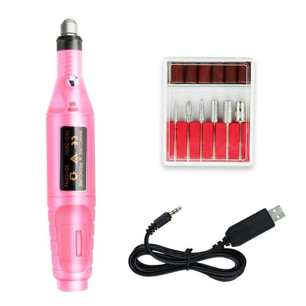 1 Set 20000 RPM Professional Electric Nail Drill Machine Nail Art Pen Pedicure Tools Milling Gel Polish Remover Manicure Cutters