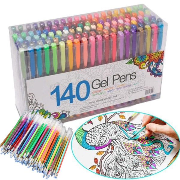 100 Multicolour Ballpoint Gel Highlight Pen Refill Set Colorful Shining Pen Refills For School Chancellory Boligrafos 04116