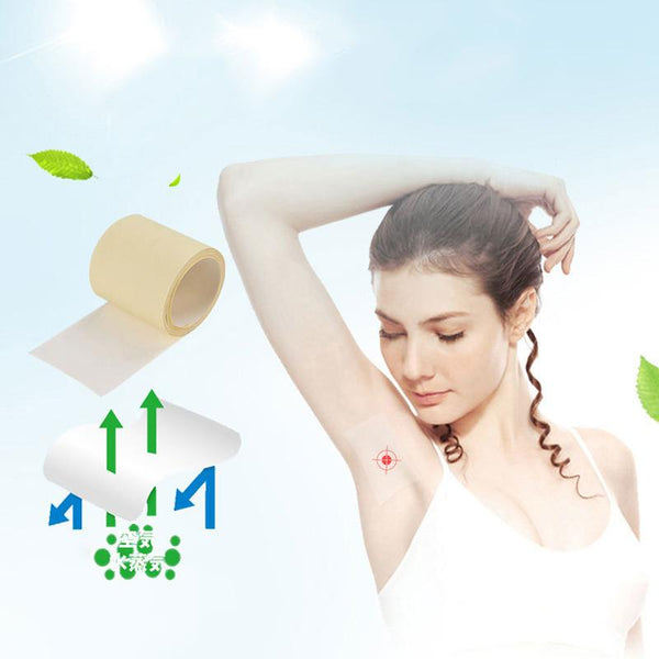 1 Roll Disposable Summer Armpit Sweat Pads Underarm Deodorant Antiperspirant Pads for Women Man Dress Anti Sweat Pads Absorbing